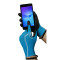 Maxteen tienerhandschoenen Rood/Blauw